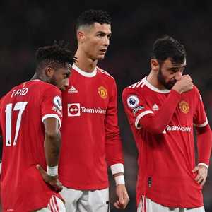 رونالدو وزملاءه في يونايتد