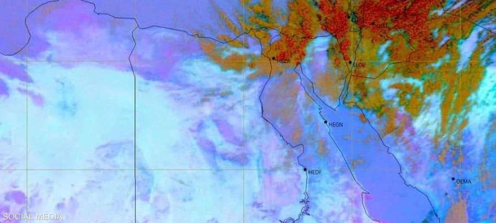 الخلايا الرعدية تنتشر في أنحاء مصر