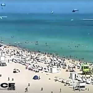 الطائرة قبل سقوطها بلحظات