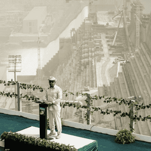 آبي أحمد في سد النهضة