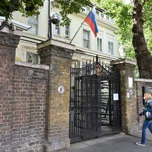 مقر السفارة الروسية في لندن.
