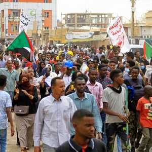 جانب من مواكد 24 فبراير بالخرطوم