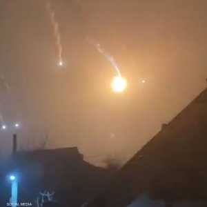 حطام لجسم غير معروف تم إسقاطه فوق سماء العاصمة الأوكرانية