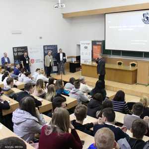 من قاعة التدريس في جامعة لفيف الوطنية الأوكرانية