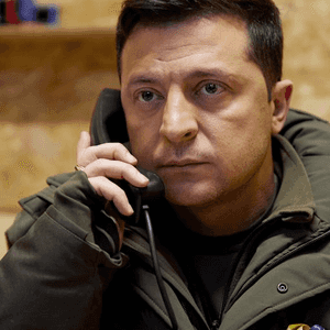 الرئيس الأوكراني، فلوديمير زيلينسكي