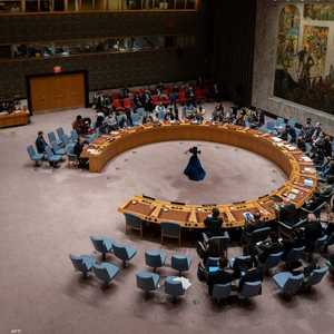 جانب من اجتماع مجلس الأمن بشأن أوكرانيا الجمعة.