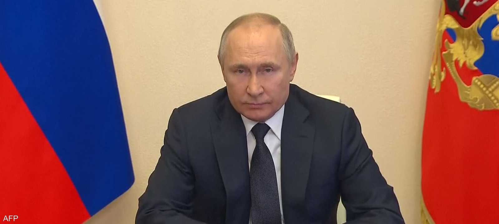 فلاديمير بوتن خلال الكلمة