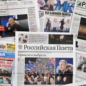أرشيفية لعدد من الصحف الروسية
