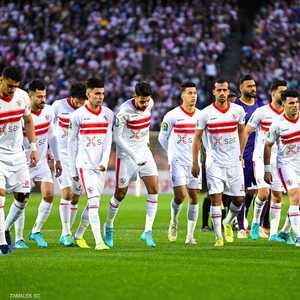 جانب من المباراة بين الزمالك والوداد.