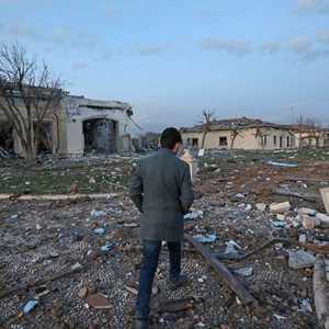 آثار الهجوم في أربيل