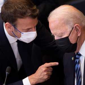 من لقاء سابق بين بايدن وماكرون