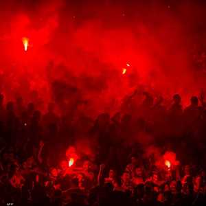 صورة أرشيفية لمشجعي كرة قدم مغاربة