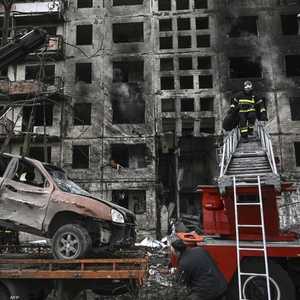 دمار كبير طال العاصمة الأوكرانية