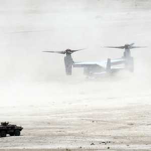 تقارير أولية تشير إلى أن الطائرة من طراز أوسبري. (أرشيفية)