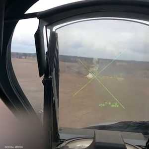 مشاركة مروحية روسية في الأعمال القتالية الدائرة بأوكرانيا