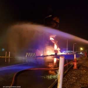 جانب من أضرار الهجمات العدائية