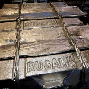 سبائك ألومنيوم في ورشة كراسنويارسك تابعة لشركة روسال الروسية
