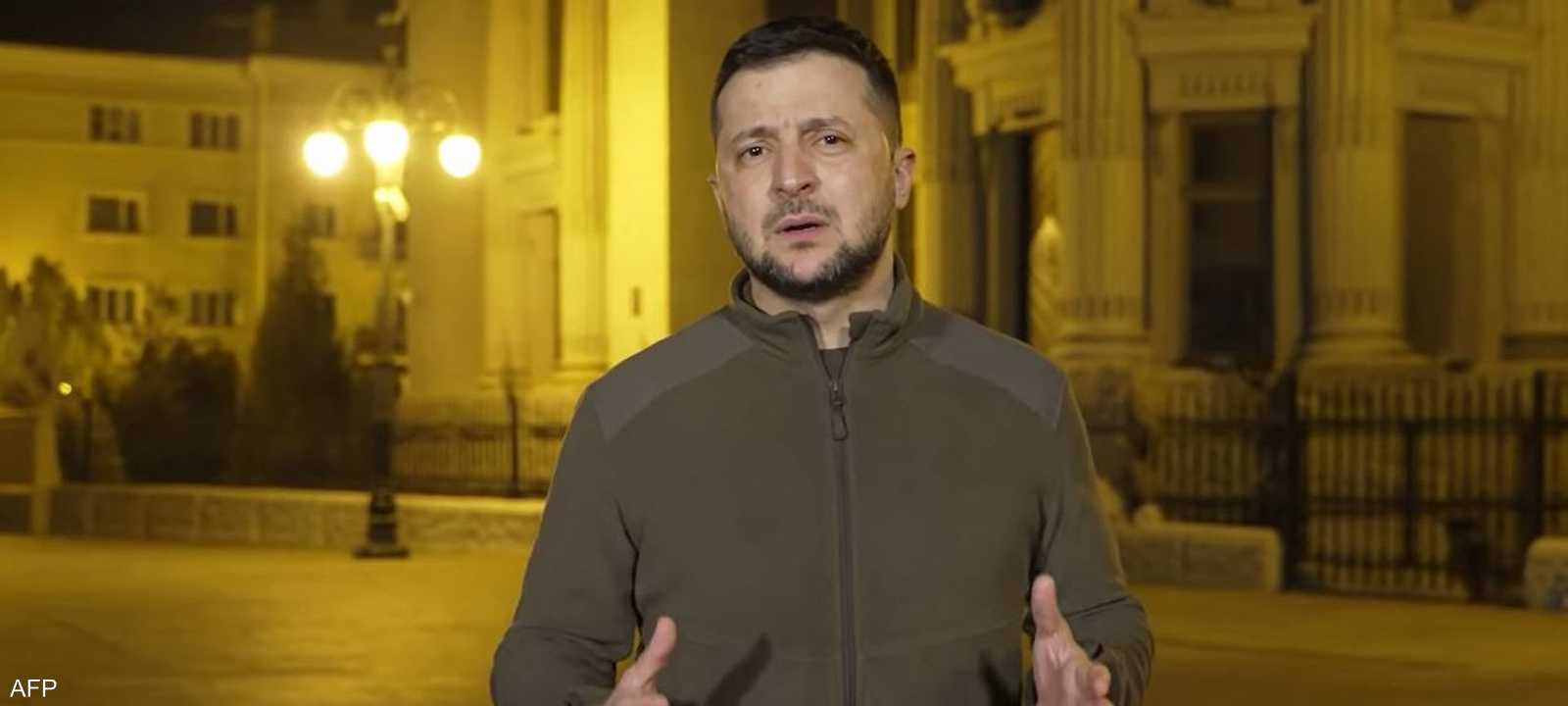 الرئيس الأوكراني فولوديمير زيلينسكي