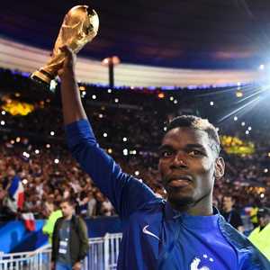 فاز بوغبا مع منتخب فرنسا بكأس العالم في 2018