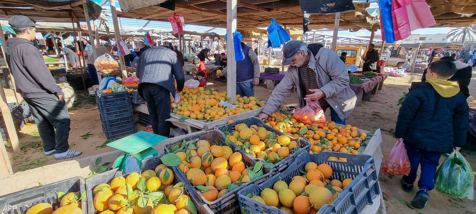 سوق للخضار في العاصمة الليبية طرابلس