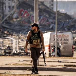 خلف القصف الروسي دمارا واسعا في العاصمة كييف