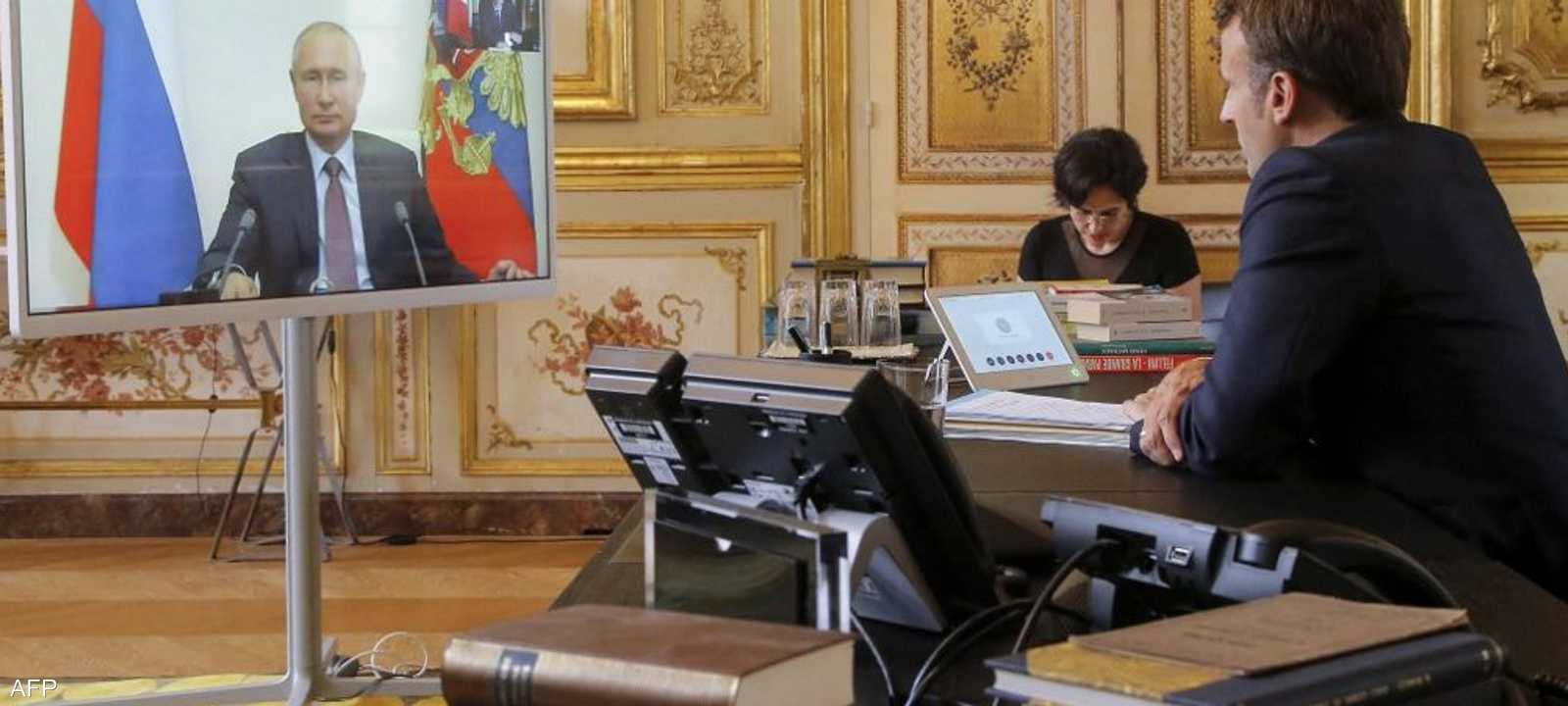 مباحثات بين رئيسي فرنسا وروسيا