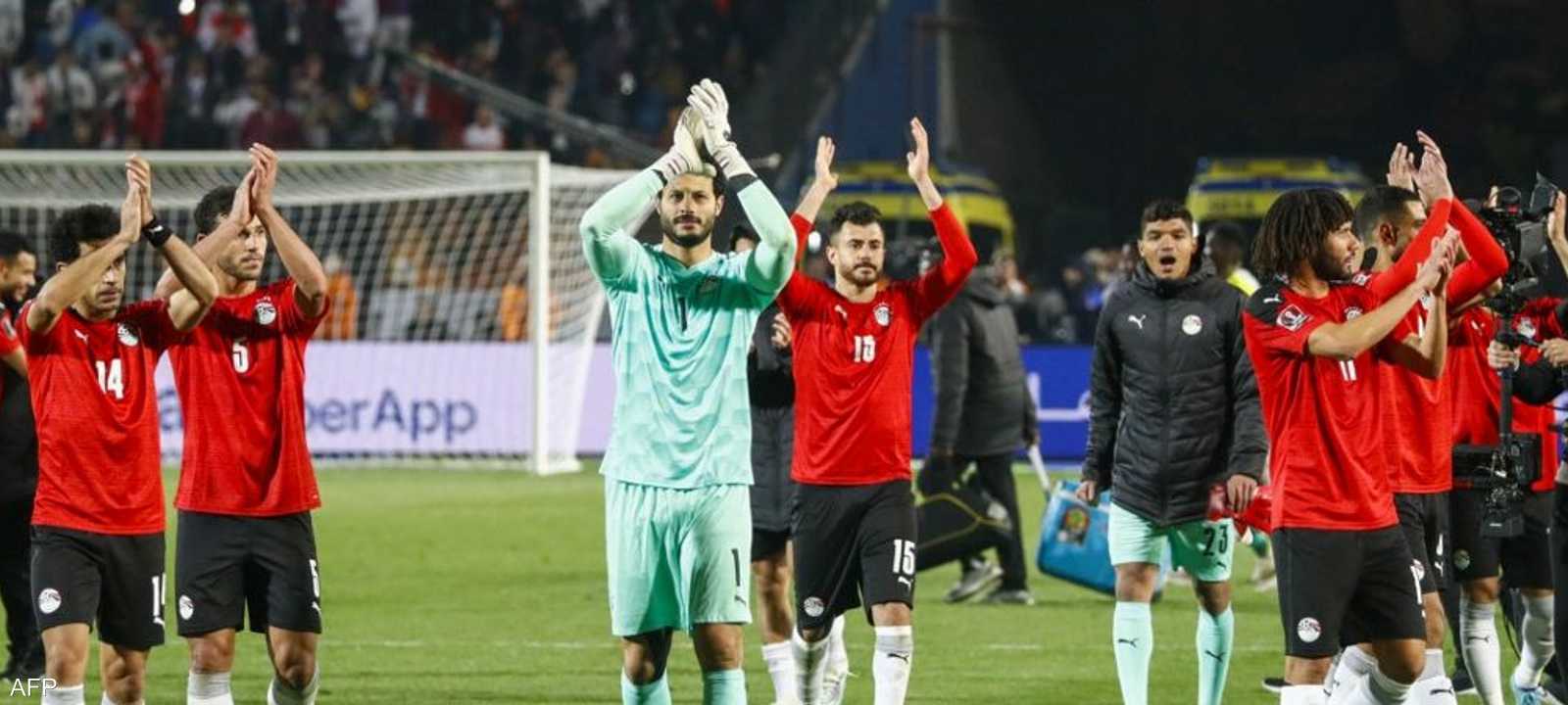 لاعبو المنتخب المصري بعد نهاية مباراة السنغال