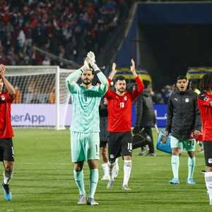 لاعبو المنتخب المصري بعد نهاية مباراة السنغال