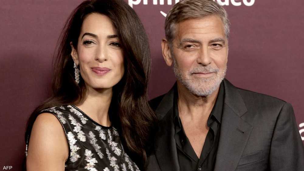 أرشيفية لجورج كلوني وزوجته أمل