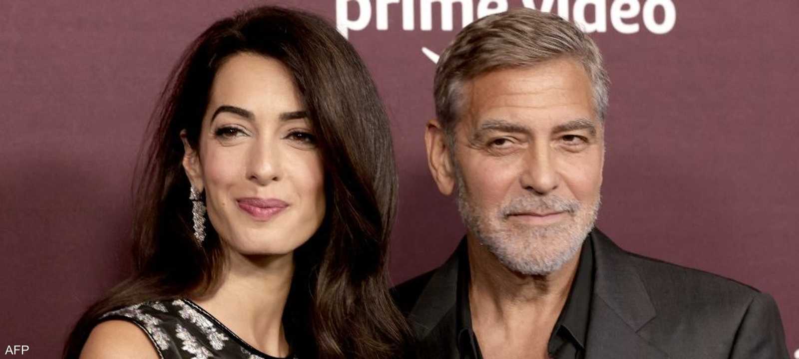 أرشيفية لجورج كلوني وزوجته أمل