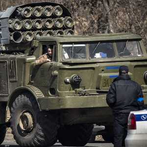 آلية عسكرية أوكرانيا في كييف. أرشيفية