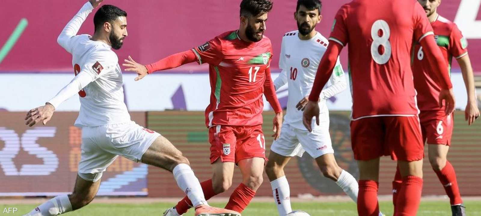 جانب من لقاء إيران ولبنان في التصفيات