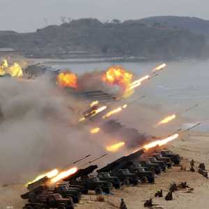 جانب من مناورات للجيش الكوري الشمالي