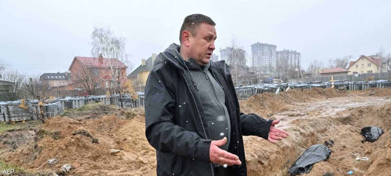 جثث عثر عليها بمقابر جماعية في بوتشا الأوكرانية