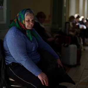 لاجئة أوكرانية في بولندا.