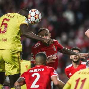 كوناتيه مسجلا الهدف الأول باللقاء