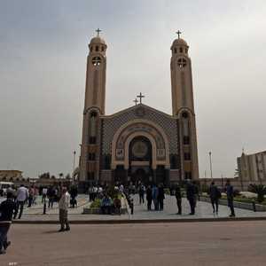 إحدى الكنائس في مدينة الإسكندرية.