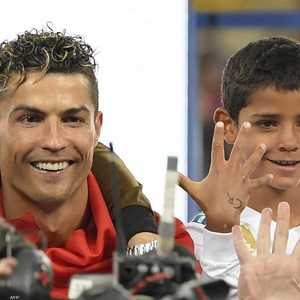 رونالدو وابنه جونيور