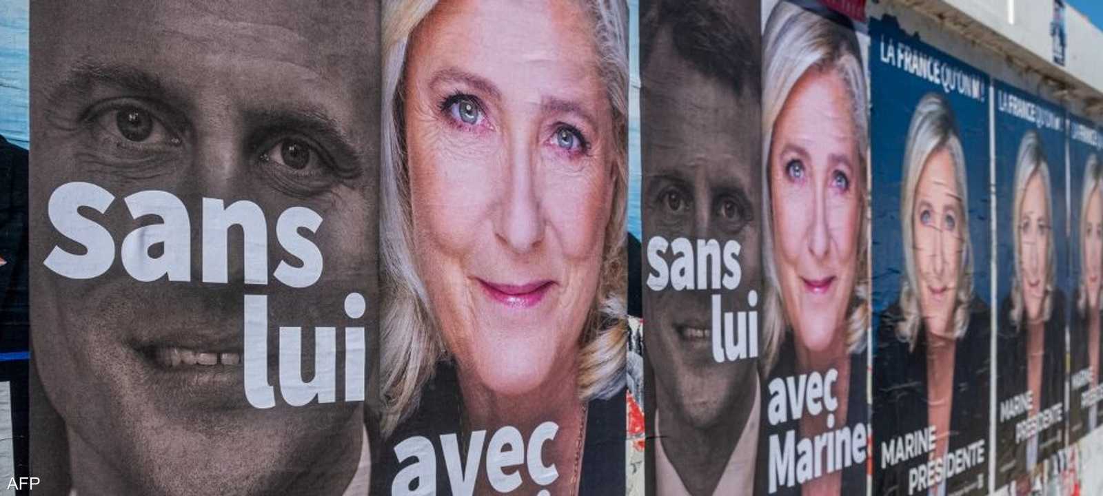 لوبان تعتبر منافسا رئيسيا لماكرون.