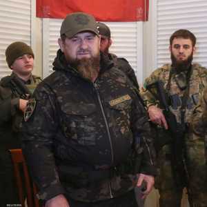 قديروف خلال زيارته ماريوبول