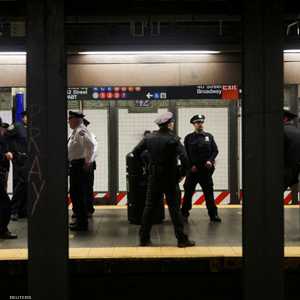 الشرطة الأميركية في مكان الهجوم بمترو نيويورك.
