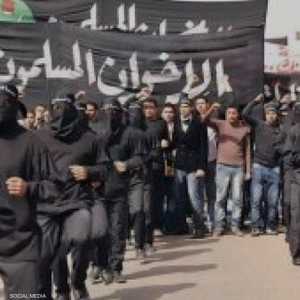 جانب من عرض عسكري لميليشيا طلابية إخوانية (أرشيف)