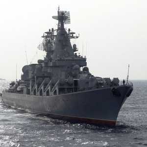 الطراد "موسكفا" قائد أسطول البحر الأسود الروسي.