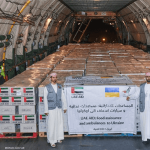 طائرة المساعدات الإماراتية.