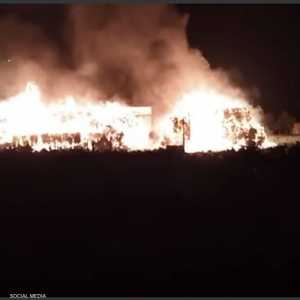 اندلع الحريق بمصنع للسجائر في الكيلو 26