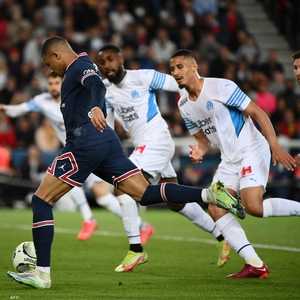 جانب من مباراة باريس سان جيرمان ومرسيليا.