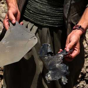 جانب من آثار قصف تركي سابق على مواقع كردية في شمال العراق.