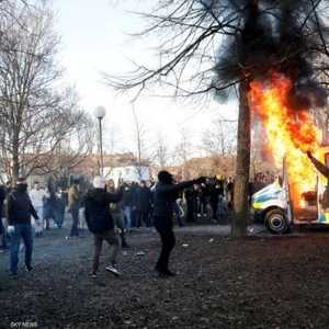 احتجاجات في السويد على خطط حرق القرآن.