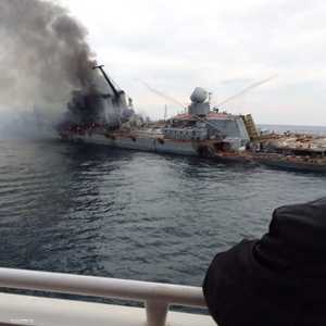 دقائق قبل غرق موسكفا