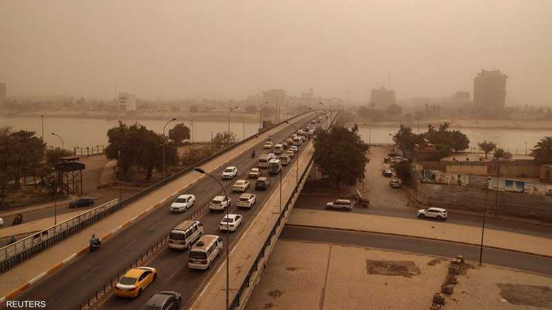 تتعرض غالبية أنحاء العراق الأربعاء لعاصفة ترابية